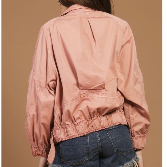 NWOT Free People Dusty Pink Parachute Jacket - Picture 4 of 7